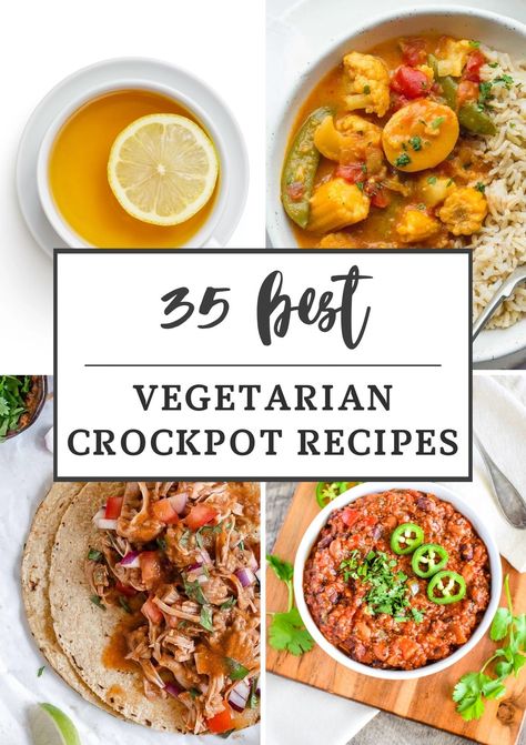 35 Best Vegetarian Crockpot Recipes Healthy Fall Slow Cooker Recipes, Easy Veggie Crockpot Recipes, Fall Crockpot Recipes Vegetarian, Summer Crockpot Recipes Vegetarian, Crockpot Dinners Vegetarian, Healthy Crockpot Recipes Vegetarian, Vegetable Slow Cooker Recipes, Meatless Crockpot Meals, Vegetarian Recipes Crockpot