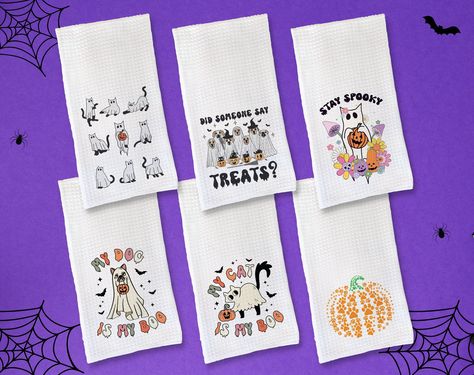 Dog Ghost, Cat Ghost, Tea Towel Gift, Adorable Dogs, Decorative Accents, Dogs And Cats, Tea Towels, Towels, Ghost