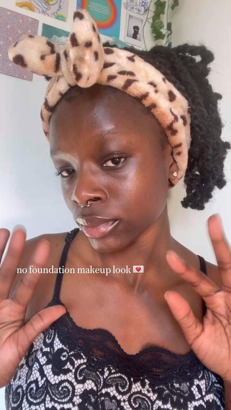 no foundation makeup look 💌 Flawless Makeup Tutorial, Jaclyn Hill Makeup, Quick Makeup Routine, Quick Makeup Tutorial, No Foundation, Natural Concealer, Makeup Tutorial Foundation, Pride Makeup, Makeup For Black Skin