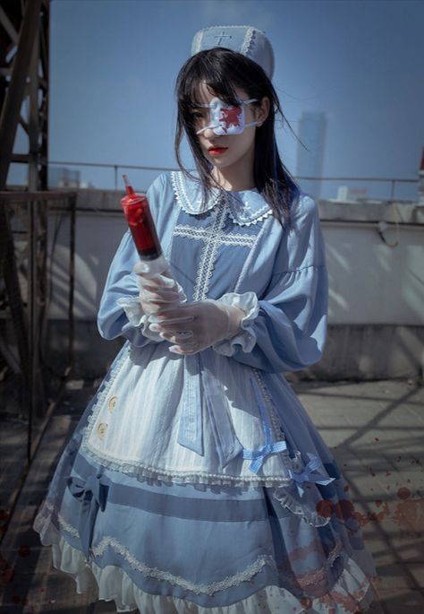 New Release: 【-The Creepy Nurse-】 Lolita OP Dress, Apron and Hat

◆ Shopping Link >>> https://lolitawardrobe.com/withpuji-the-creepy-nurse-lolita-op-dress_p6869.html Nurse Outfit Aesthetic, Creepy Nurse, Creepy Cute Fashion, Nurse Outfit, Ideal Aesthetic, Kawaii Outfits, Dress Apron, Shopping Link, Op Dress