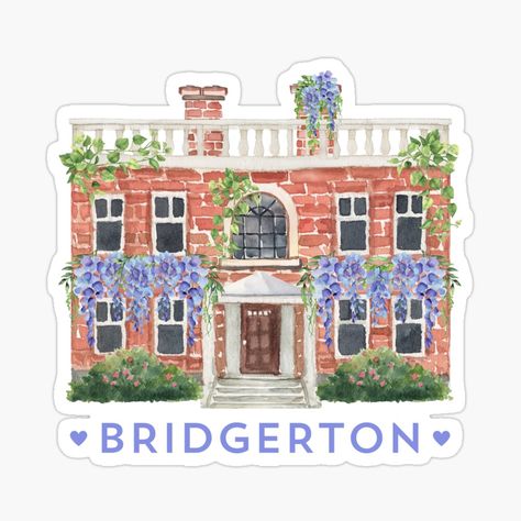 Bridgerton Watercolor, Bridgerton Benedict, Bridgerton Francesca, Bridgerton Eloise, Wisteria Watercolor, Bridgerton House, Gregory Bridgerton, Hyacinth Bridgerton, Bridgerton Daphne