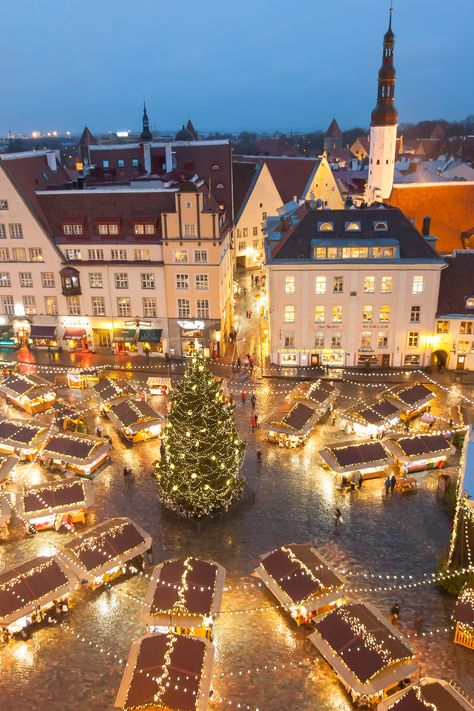 For some old-fashioned festive shopping, top up the glühwein and head to one of Europe's best German-style Christmas markets. Estonia Travel, German Christmas Markets, Christmas In Europe, Best Christmas Markets, Christmas Markets Europe, Tallinn Estonia, German Christmas, Town Square, Christmas Markets