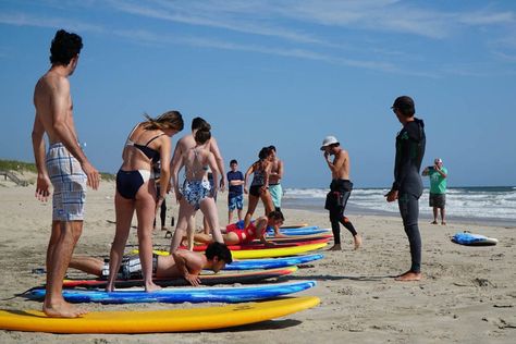 Surf School, Surf Lesson, Day Camp, Camping With Kids, Outer Banks, 1 Day, Banks, Surfing, Camping