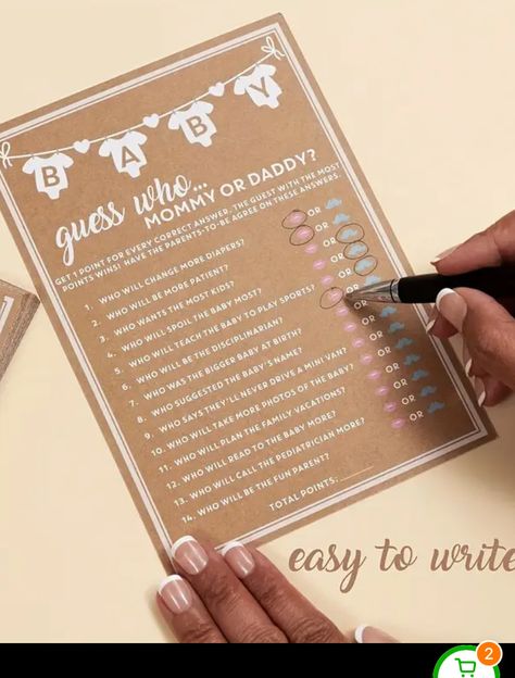 Gender Reveal Games Activities, Baby Shower Prediction Cards, Reveal Party Games, Gender Reveal Party Games, Gender Reveal Games, Baby Prediction, Fiesta Baby Shower, Baby Boy Birthday