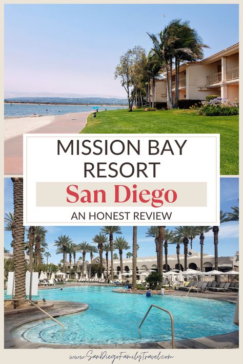 Looking for a great resort on Mission Bay San Diego? A private, sandy beach, kid-friendly activities and prime location make San Diego Mission Bay Resort one of the best hotels in San Diego for families. Read this review to see why this hotel is the perfect place to spend your family vacation in San Diego, California. Mission Bay San Diego, San Diego Resorts, San Diego Kids, San Diego Mission, San Diego Hotels, Seaworld San Diego, San Diego Travel, Family Friendly Hotels, Mission Bay