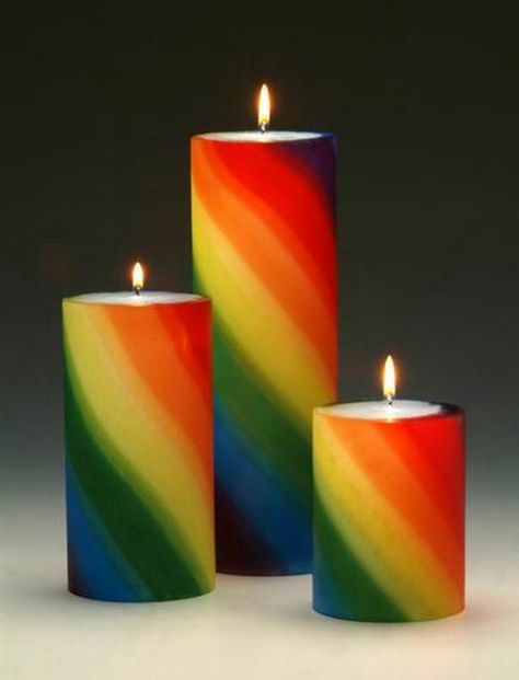 Cottage Candles, Rainbow Candles, Rainbow Stuff, Rainbow Candle, Pretty Rainbow, Rainbow Connection, Rainbow Bright, Rainbow Aesthetic, Taste The Rainbow