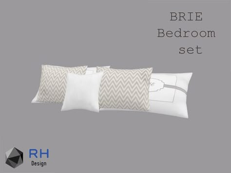 RightHearted's Brie Bed Pillows Sims 4 Blanket And Pillow Cc, Sims 4 Cc Pillows Blankets, Game Furniture, Sims4 Build, Sims 4 Beds, Rh Design, Cc Shopping, Sims Packs, The Sims 4 Pc