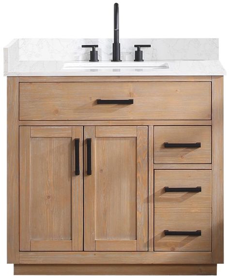 Large Single Bathroom Vanity, Matural Wood Bathroom Vanity, Black Bathroom Vanity Countertop, Simple Wooden Bathroom Vanity, Natural Color Bathroom Vanity, Bathroom Vanity Tile Wall, Faux Wood Bathroom Vanity, Modern White Oak Cabinets, Natural Oak Bathroom Vanity