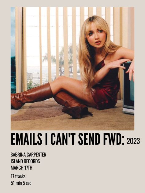 Sabrina Carpenter Polaroid Poster, Sabrina Carpenter New Album 2024, Sabrina Carpenter Polaroid, Music Poster Aesthetic, Sabrina Carpenter Songs, Eics Tour, Emails I Can't Send, Sabrina Carpenter Album, Music Cards