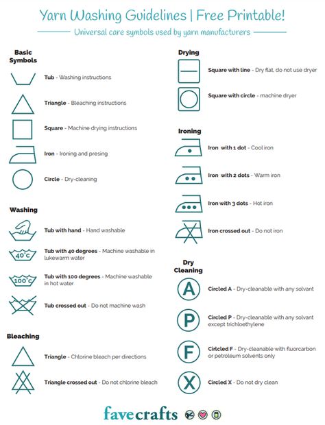 Yarn Washing Symbols [PDF] #yarn #yarnwashing #washingsymbols #pdf #printable #crochet #knitting Washing Instruction Symbols, Washing Symbols, Care Symbol, Beginning Crochet, Easy Yarn Crafts, Crochet Classes, Kid Friendly Crafts, Washing Dishes, Craft Studio