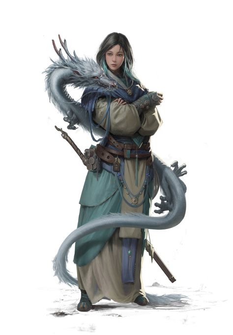 ArtStation - Fantasy martial arts role concept Asian Dnd Character, Asian Female Character Art, Asian Character Art, Asian Fantasy Art, Monk Character Design, Pathfinder Character, Avatar Ideas, Japanese Characters, Concept Art Character