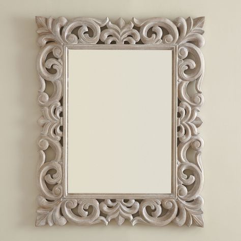 Modern Mirror Design, Mirror Frame Diy, Wooden Mirror Frame, Classic Mirror, Mirror Design Wall, Wooden Door Design, Frame Mirror, Wooden Mirror, Modern Mirror