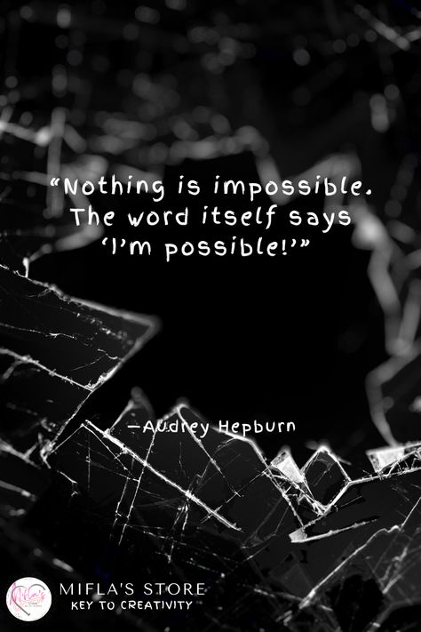 Daily Quotes Nothing Is Impossible, Thought Provoking Quotes, Spark Joy, The Impossible, Endless Possibilities, Daily Quotes, Motivation Inspiration, Thought Provoking, Believe In You