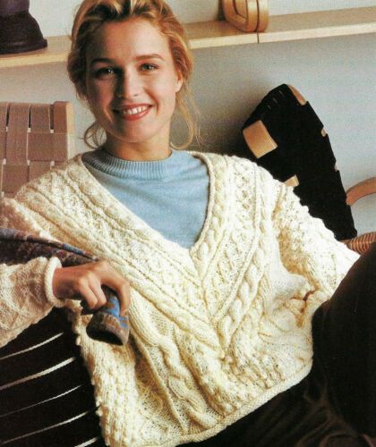 English Terminology, Ladies Knitting Patterns, Aran Jumper, Cable Knitting Patterns, Jumper Knitting Pattern, Aran Sweater, Vintage Knitting Patterns, Pdf Knitting Pattern, Vintage Knitting