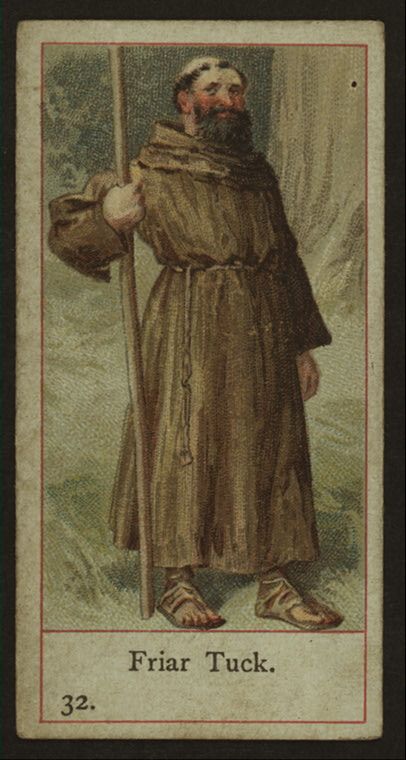 Friar Tuck, Hooded Crow Art, Friar Tuck Robin Hood, Medieval Beekeeper, Robin Hood Prince Of Thieves, Robin Hood Prince Of Thieves Maid Marian, Robin Hood Costume, New York Public Library, Robin Hood