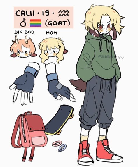 Goat Oc, Skate Backpack, Cute Goats, Design Hoodie, Cute Sheep, Cute Art Styles, Doodle Drawings, Cute Doodles, Cartoon Art Styles