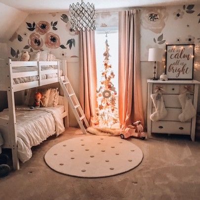 Toddler Girls Bedroom Ideas Shared, Sister Bedroom Ideas Shared Rooms Bunk Beds, Girls Bedroom Ideas Shared Sisters Bunk Beds, Sister Bunk Beds Bedroom Ideas, Sisters Bedroom Ideas Bunk Bed, Colorful Bedroom Inspirations, Shared Sisters Bedroom, Sister Bedroom Ideas Shared Rooms, Girl Bunk Bed Rooms