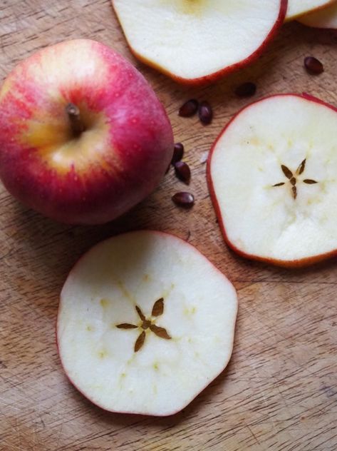 The Curious Symbolism of Apples Apple Garland, Apples Photography, Fruit Bearing Trees, The Pentagram, The Wheel Of The Year, Apple Craft, Apple Season, Apple Candles, Easy Candles