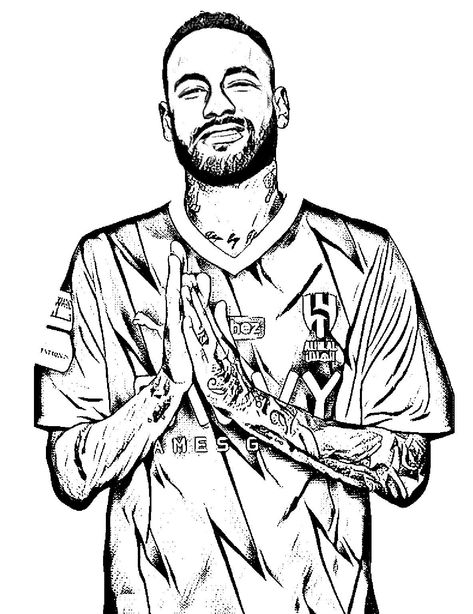 Soccer Coloring Pages, Football Player Drawing, Draw Love, Soccer Drawing, Football Coloring Pages, Football Artwork, Geometric Sleeve Tattoo, Football Drawing, Drawing Superheroes