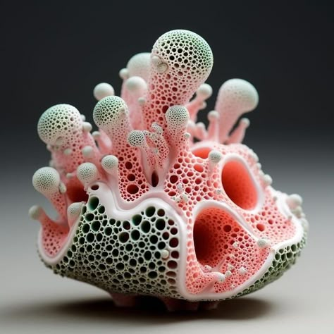 Biomorphic Forms, Sea Sculpture, Organic Sculpture, Generative Design, Ceramic Artwork, Black Photography, Ceramics Pottery Art, Pottery Sculpture, Ceramics Projects