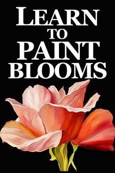 Flower Photos To Paint, Learn To Paint Flowers, One Color Painting Ideas, How To Paint A Flower Acrylic, Painting Flowers In Acrylic, Acrylic Paintings Of Flowers, How To Paint Realistic Flowers, Painting Flowers Tutorial Step By Step, How To Paint Acrylic Flowers