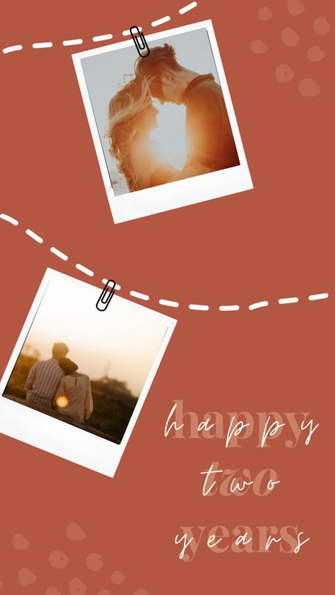 Anniversary Post (Instagram Story) - Terracotta Anniversary Posts Instagram Story, Anniversary Posts Instagram, Couples Template Instagram, Anniversary Post, Boyfriend Instagram, Anniversary Frame, Instagram Couples, Happy Birthday Template, Happy Birthday Frame