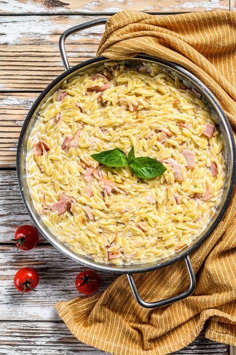 How Long To Cook Orzo How To Cook Orzo, Quick Dishes, Orzo Pasta, Chopped Spinach, Pasta Shapes, Easy Dishes, Vegetable Stock, Beautiful Dishes, Orzo