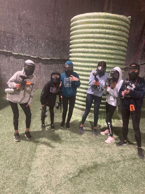 paintball, birthday party inspo, friend group Paintball Photoshoot, Paintballing Aesthetic, Paintball Aesthetic Friends, Paintball Party Ideas, Paintball Aesthetic, Paintball Funny, Bday Aesthetic, Paintball Birthday Party, Paintball Birthday