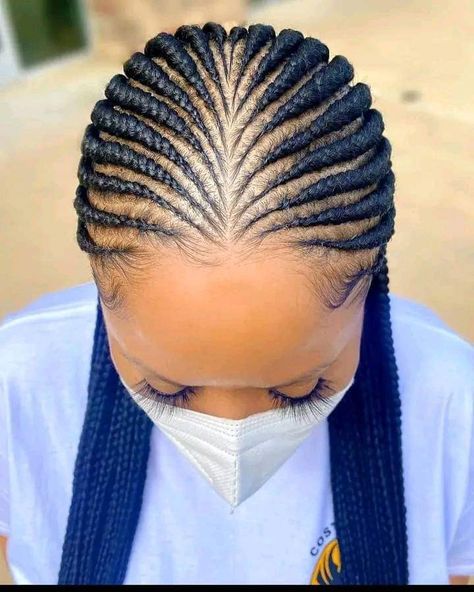 Blue Gana Weaving, Gana Weaving Hairstyles, Braids Ideas For Black Women, Braids Protective Styles, All Back Hairstyle, Braid Hair Styles, Blouse For Wedding, Latest Hair Braids, Braiding Hairstyles