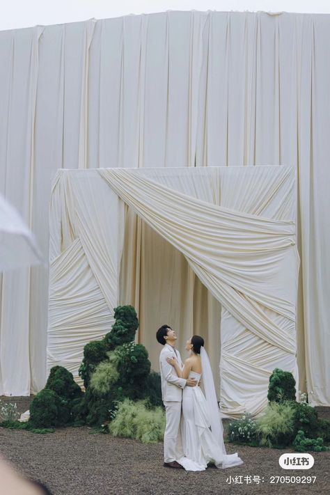 Wedding backdrop reception