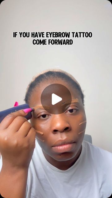 Airwine 💓 on Instagram: "Hey babe💓 here’s a quick tutorial on how to cover tattooed eyebrows using long lasting double wear foundation, and I use Estée Lauder double wear Cover, perfect for switching your look! I hope you find this tutorial helpful. 
Drop a comment below ⬇️ 
#beauty #hairgoals #makeuptutorial #tattoobrows #brows #browsonpoint #browshaping #MakeupHack #EsteeLauder #FlawlessSkin #BrowsOnFleek #BeautyTips #MakeupTransformation #SPF15 #MakeupTrends" Eyebrows Black Women, Tattooed Eyebrows, Pro Makeup Tips, Tattoo Eyebrows, Sparse Eyebrows, Brow Products, Estée Lauder Double Wear, Double Wear Foundation, Long Lasting Foundation