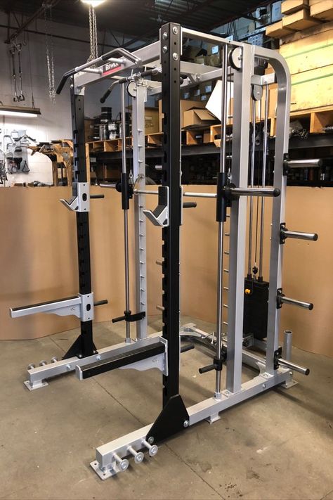 New Beast in the House. Power Core Elite Smith Machine Half Rack with Hi Lat/Low Row Combo. 200 lb Selectorized weight stack. Upgradable upon request. Customizable to Plate Loaded Version. Contact us for more details. Made in Canada --- #powerbodyfitness #smithmachine #hilat #latpulldown #rowmachine #backrows #gymsetup #gymequipment #strength #fitness #fullbodyworkout #madeincanada Gym Equipment Workout, Half Rack, Gym Setup, Lat Pulldown, Diy Home Gym, Gym Room At Home, Smith Machine, Gym Machines, Gym Room