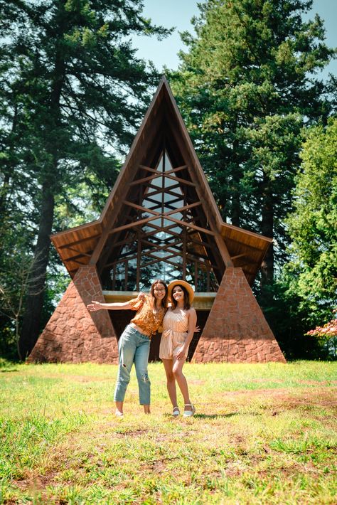 Super cute chapel made of wood and stone! Located in Brookings Oregon! Cute place to come and visit, it's also rentable for private events! ♡ Brookings Oregon, Wedding 2025, Private Event, By The Sea, Made Of Wood, Park Slide, The Sea, Oregon, Wedding Ideas