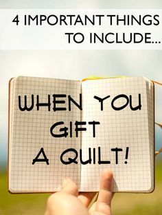 4 Important Things to Include When You Gift A Quilt ⋆ I See Stars Quilting Quilt Care, Quilted Gifts, Quilt Labels, Quilt Baby, Quilting For Beginners, Quilting Techniques, Rag Quilt, Patch Quilt, Quilting Tips