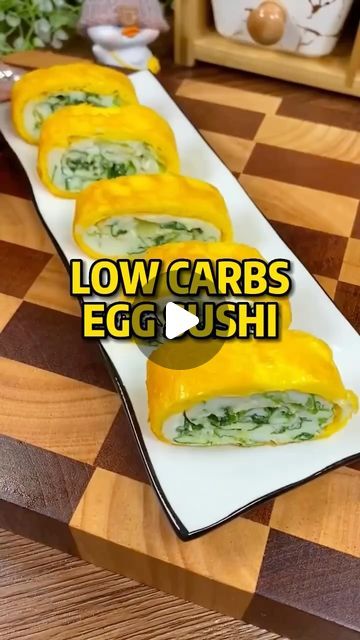 Daniel Leau | weightloss & gut reset coach on Instagram: "Low carbs egg sushi 😍😍😍

P/S: if you wanna lose <5kg in 21 days sustainably and healthily? SLIDE US A DM! 

#f90fitness #teamFAAD #Helpingpeoplelivebetterlives #fitmalaysia #weightlossmalaysia  #weightlossforbusypeople  #convenienthealth  #fatlossforbusypeople #klfitness  #fitnesskl #fitnessmalaysia #malaysiafitness #nakkurus #jomkurus1malaysia  #dietmalaysia #kurusmalaysia #kempisperut #减肥 #瘦身方法 #减脂 #gutreset #gutresetprogramme" Egg Sushi, Lose 5kg, Gut Reset, Low Carbs, 21 Days, Yummy Recipes, Low Carb, Egg, Yummy Food