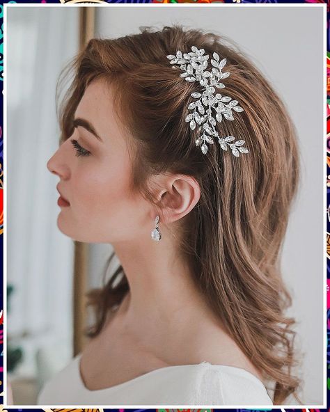 Winter Wedding Hairstyles - We can save you many hours of searching. Just click to visit and get what you need TODAY! Pearl Bridal Comb, Winter Wedding Hair, Wedding Comb, Bridal Attire, Metal Comb, Wedding Hair Comb, Hair Adornments, Bridal Comb, Penteado Cabelo Curto