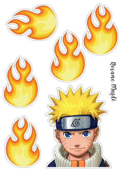 Naruto Printables, Naruto Party Ideas, Bolo Naruto, Deco Cupcake, Naruto Birthday, Naruto Painting, Anime Cake, Jungle Theme Birthday, Ninja Party