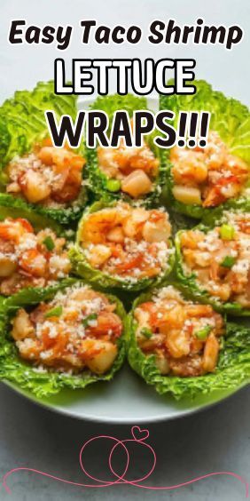 Easy Taco Shrimp Lettuce Wraps Taco Shrimp, Lettuce Boats, Shrimp Lettuce Wraps, Best Meals, Easy Taco, Spicy Shrimp, Gourmet Cooking, Shrimp Tacos, Tasty Bites