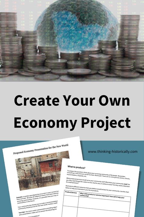 Economics teachers, discover an exciting project for your high school students! Dive into this blog post to explore the benefits of incorporating a 'Create Your Own Economy' project in your class. Witness your students applying economic concepts as they construct and develop their own economies. Elevate your classroom experience with this engaging educational project! Stock Market Project For High School, Mixed Economy, Economics Project, High School Project, College Class, Background Knowledge, Second Semester, College Classes, Teaching High School