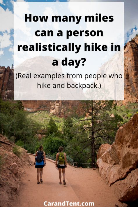 Hikers and backpackers can hike a lot of miles on their favorite trails.  Find out how many they do each day.  #hiking #backpacking #outdoors #fitness Beginner Hiking, Hiking Training, Hiking Workout, Kayak Camping, Hiking Pictures, Hiking Essentials, Trail Hiking, Summer Hiking Outfit, Hiking Quotes