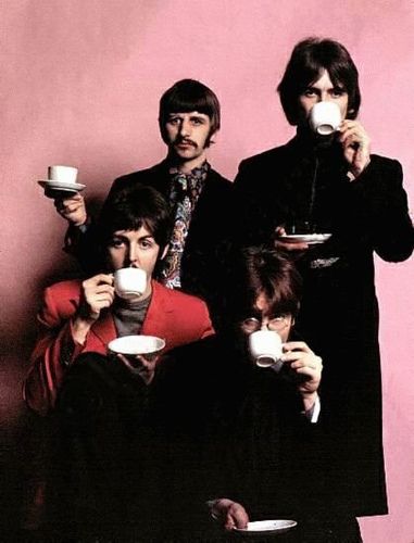 The Beatles Rock & Roll, Serge Gainsbourg, We Will Rock You, I'm With The Band, The Fab Four, Paul George, Jim Morrison, Drinking Coffee, Eric Clapton