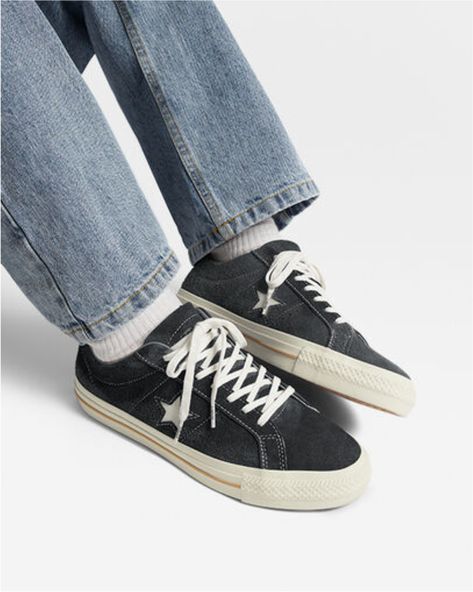 Cyber Grey Converse Cons One Star, Cons One Star, Converse Cons, Shoe Converse, Vintage Skate, Converse One Star, Skate Shoe, Vintage Suede, Shoe Inspo