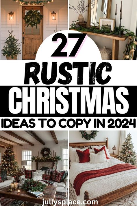 rustic christmas decor, rustic christmas decorations, farmhouse christmas decor, christmas decorations Christmas Cabin Decorating Ideas, Diy Easy Christmas Crafts, Rustic Christmas Decor Ideas, Cabin Christmas Decor, Farmhouse Christmas Decorations, Rustic Christmas Decorations, Farmhouse Christmas Decor Ideas, Rustic Christmas Decor, Living Room Christmas