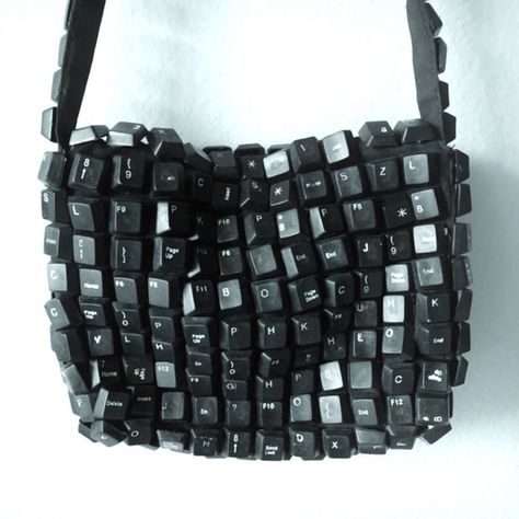 Industrial Goth, Upcycled Fashion, Festival Looks, Price Drop, A Bag, Diy Fashion, Diy Clothes, Keyboard, Prada