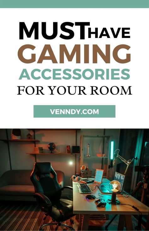 Gaming Room Accessories | Where to Shop For Gaming Accessories For Your Room Gaming Room Essentials, Gaming Room Accessories, His And Her Room, Amazon Desk, Desk Accesories, Gamer Accessories, Gaming Desk Accessories, Pc Gaming Desk, Headset Stand