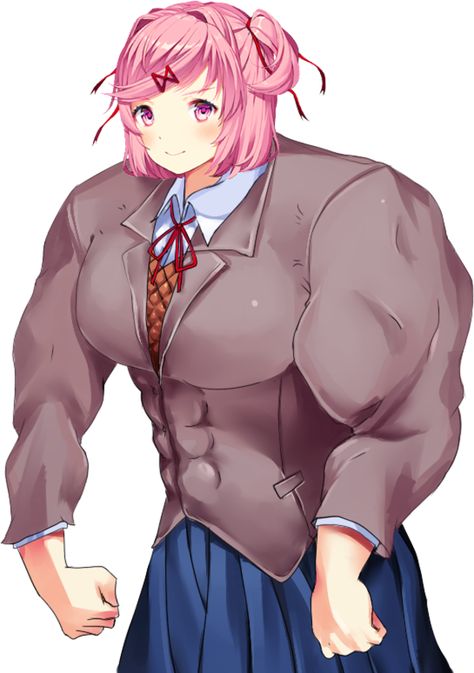 Buffsuki | Buff Riku | Know Your Meme Oki Doki, Psychological Horror, Doki Doki, Literature Club, Stray Dogs Anime, Know Your Meme, Muscle Women, Visual Novel, Matching Pfp