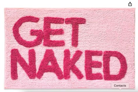 New Mungo Get Naked Bath Mat Pink - Hot Pink Bathroom Rugs, Pink Bathroom Rugs Cute, Apartment Decor, Cute Bathroom Rugs, Pink Bathroom Decor, Funny Bathroom Rug, Pink Bath Mat - 31" x 20" Hot Pink Bathroom, Pink Bathroom Rugs, Rugs Cute, Funny Bath Mat, Cute Apartment Decor, Rugs Pink, Pink Bath Mat, Dorm Bathroom