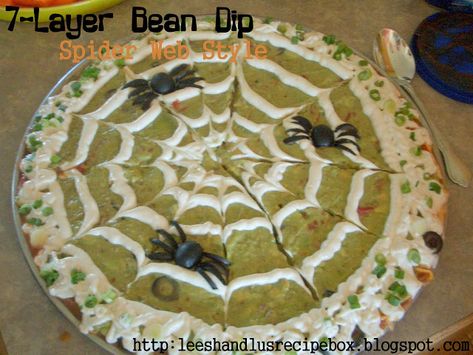 Mummified Stromboli Halloween Dinner - Eighteen25 Dip Web, 7 Layer Bean Dip, Hors Devours, Halloween Potluck, Layered Bean Dip, 7 Layer Dip, Seven Layer Dip, Entertaining Food, Halloween Menu