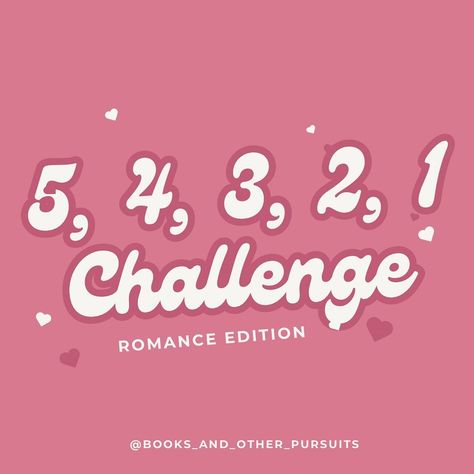 5,4,3,2,1 Challenge I saw this challenge posted by @blond.iereads and thought it looked a lot of fun. I changed mine up so its based on romance based. Feel free to give this ago yoursleves, I’m not tagging anyone in particular. #54321challenge #bookchallenge #bookishchallenge #bookstagram #bookstagrammer #romancebook #spicyromance #steamyromance#booksofinstagram #bookobsessed #bookaddict #bookish #booklover Steamy Romance, Book Challenge, I Changed, Challenge Me, Book Addict, Change Me, Romance Books, I Saw, Book Lovers