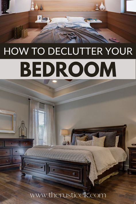 These 5 easy steps will have your bedroom looking amazing in now time. Learn how easy it is to declutter your bedroom and get started today! #declutter #minimalism #organization How To Declutter Your Bedroom, Clutter Free, Spring Cleaning, Finding Peace, Easy Step, Declutter, Home And Living, Bedroom, Bed